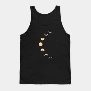 bohemian astrological design with sun, stars, moon and sunburst. Boho linear icons or symbols in trendy minimalist style. Tank Top